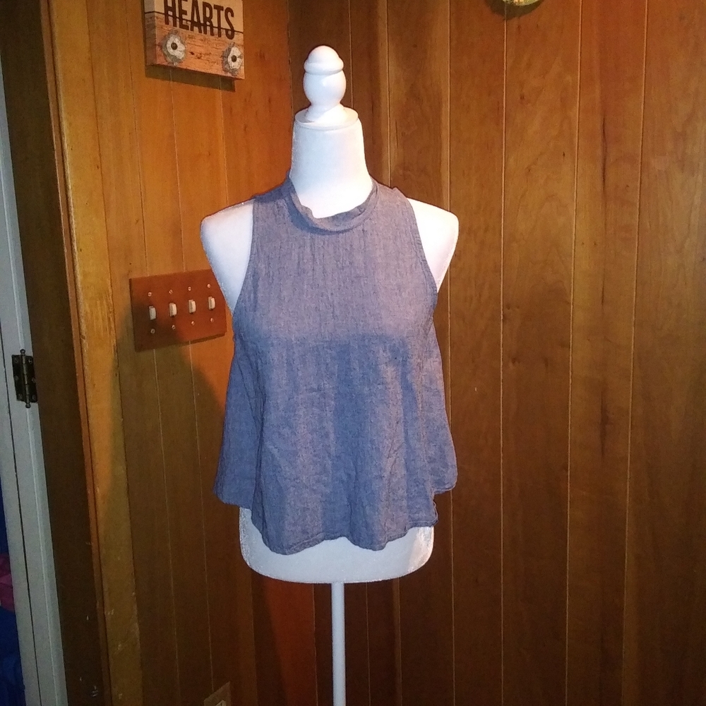 ‼Elodie Denim Style Tank Top - Picture 1 of 7